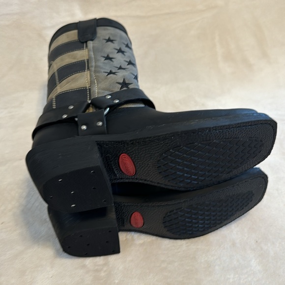 Durango Women’s Black Faded Flag Harness Boot size 6.5 medium. New in Box - Picture 13 of 14